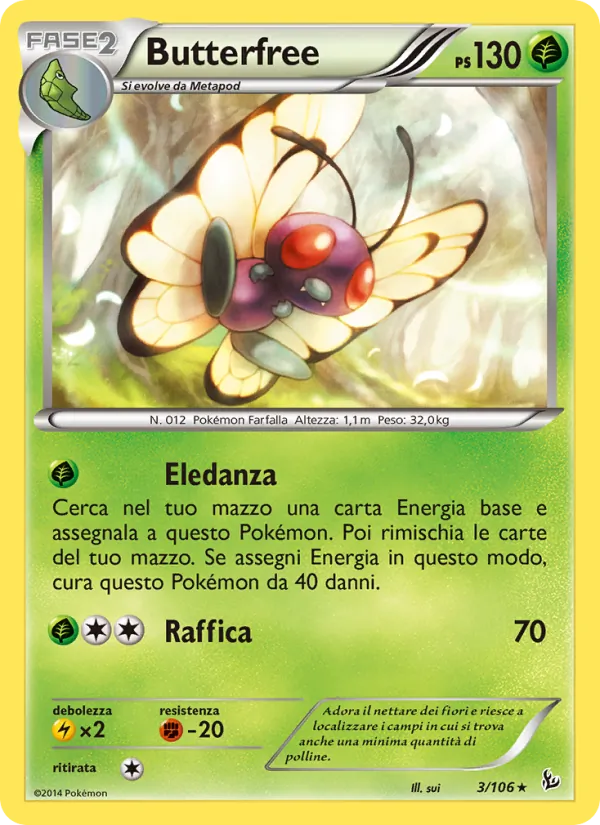 Butterfree (Fuoco Infernale #3/106)