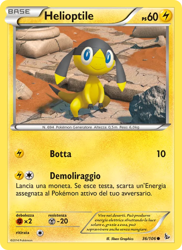 Helioptile (Fuoco Infernale #36/106)