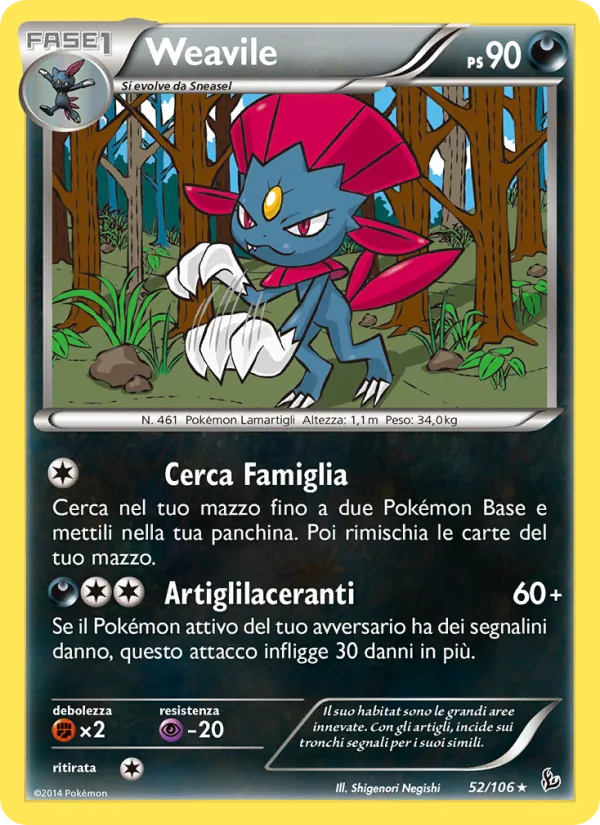 Weavile (Fuoco Infernale #52/106)