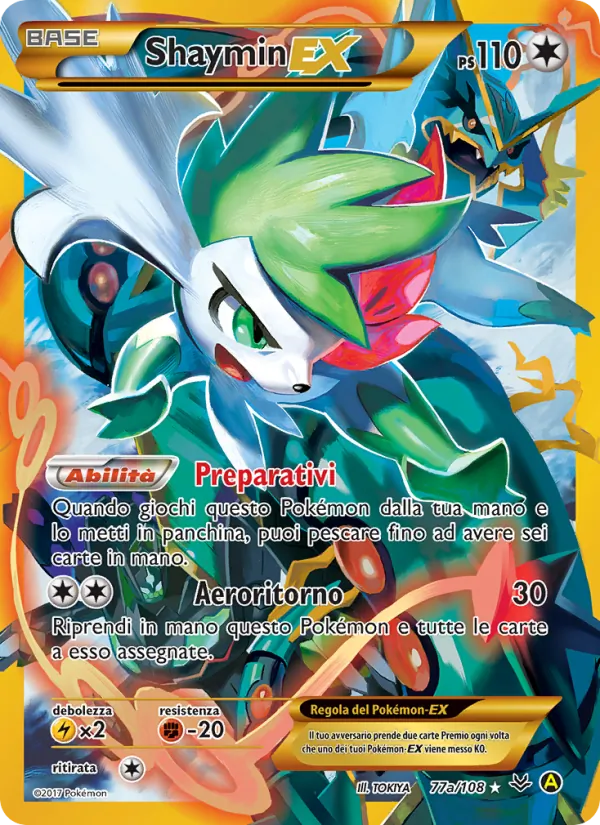 Shaymin EX (Furie Volanti #77a/108)