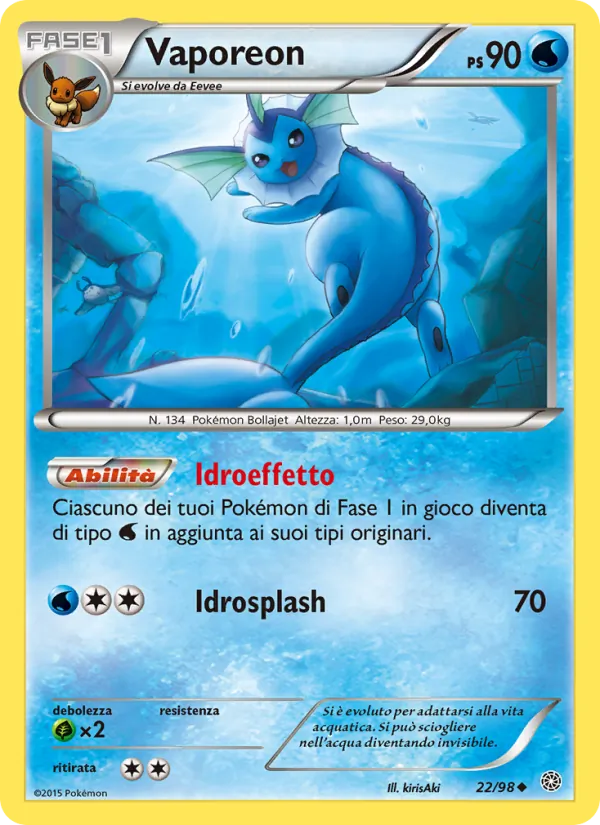 Vaporeon (Ancient Origins #22/98)
