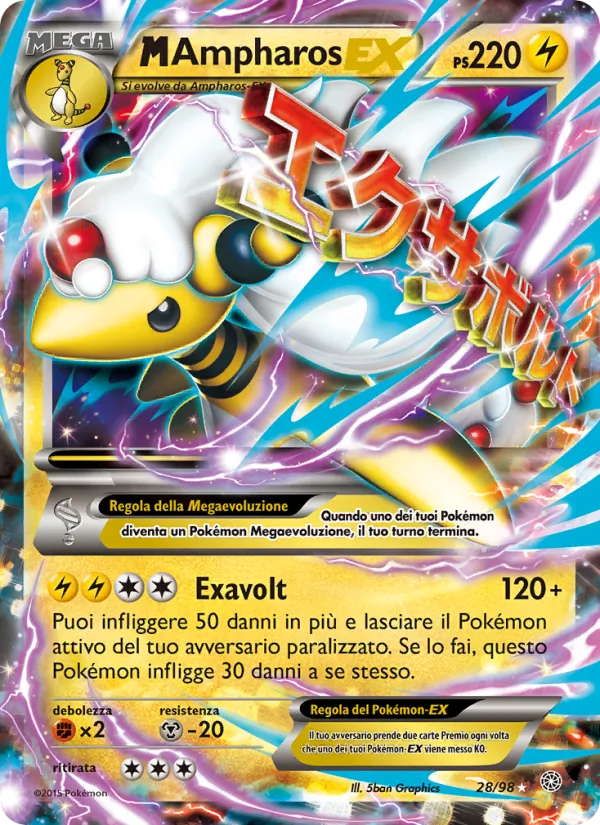 M Ampharos EX (Antiche Origini #28/98)