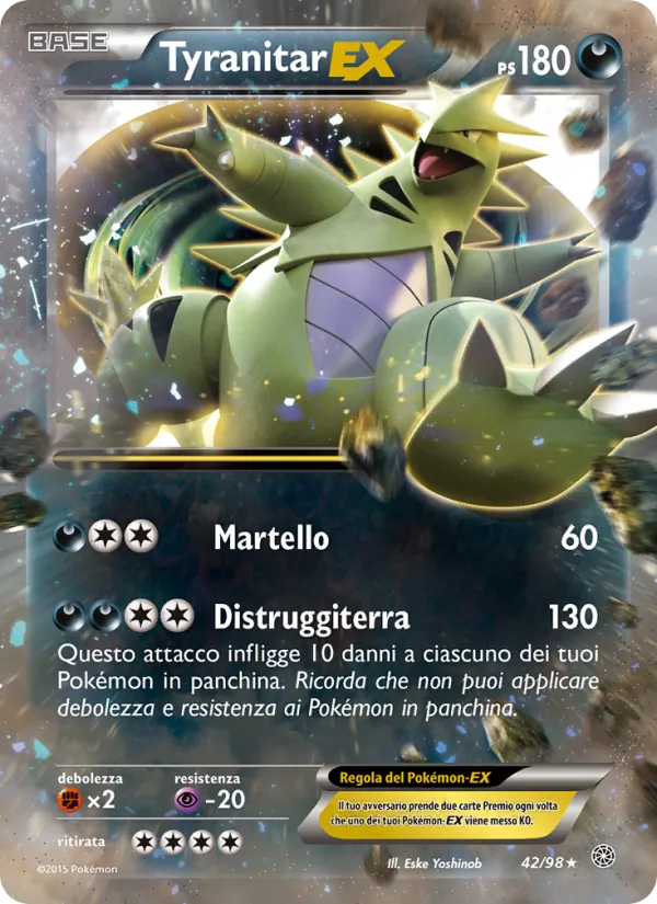 Tyranitar EX (Antiche Origini #42/98)