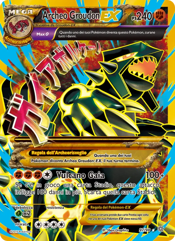 Archeo Groudon EX (Antiche Origini #97/98)