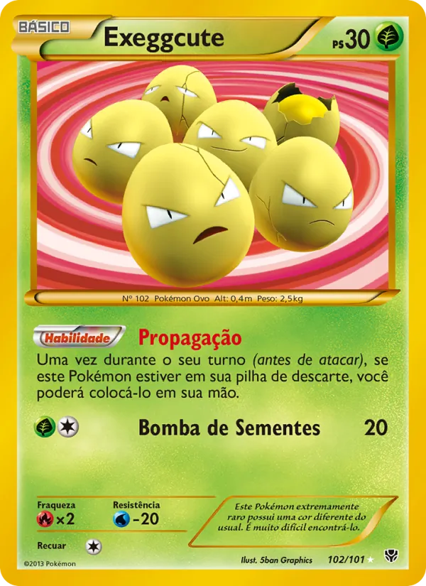 Exeggcute (Plasma Blast #102/101)