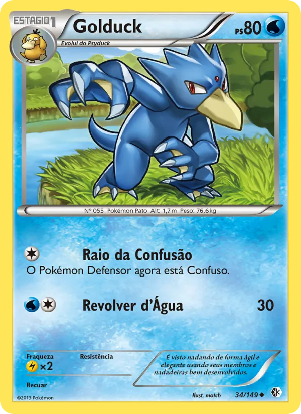 Golduck (Boundaries Crossed #34/149)