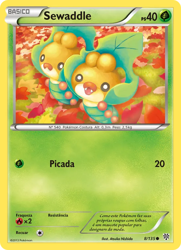 Sewaddle (Plasma Storm #8/135)