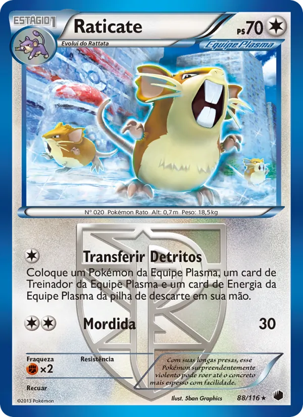 Raticate (Plasma Freeze #88/116)