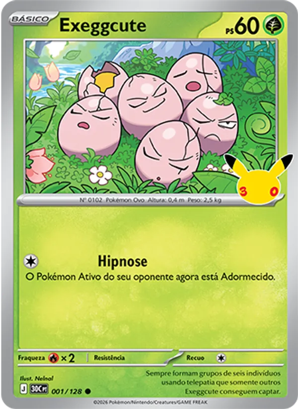 Exeggcute (30th Celebration #001/128)