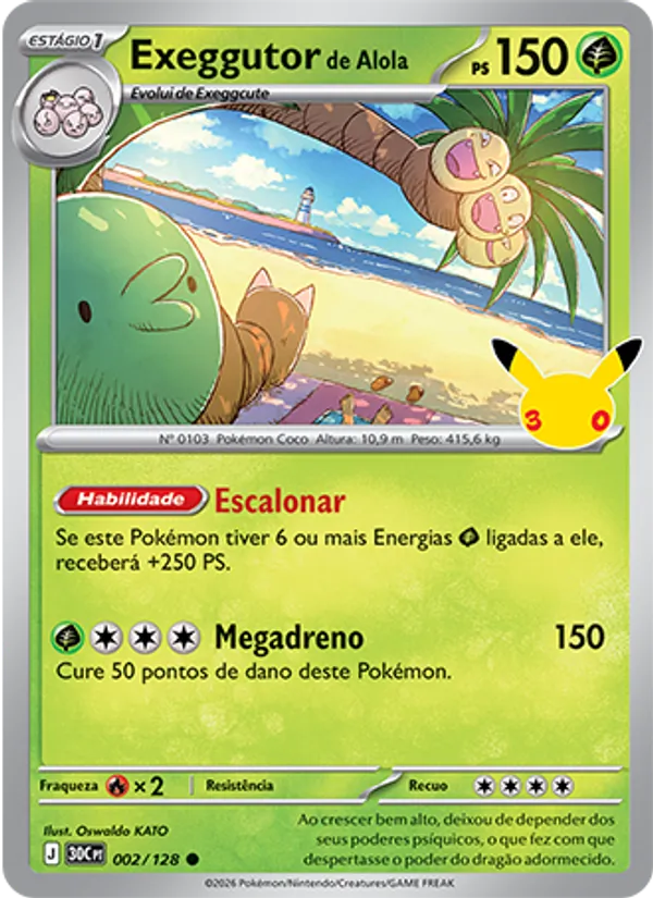 Exeggutor de Alola (30th Celebration #002/128)
