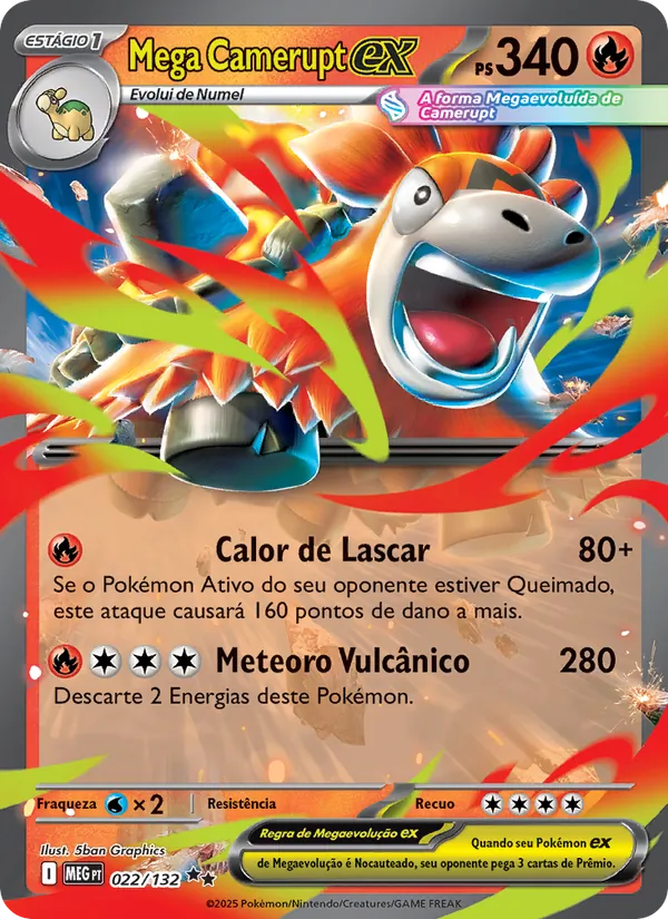 Mega Camerupt ex (Mega Evolution #022/132)