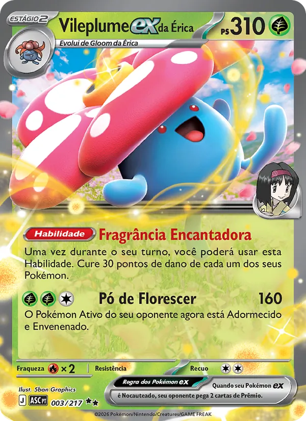 Vileplume ex da Érica (Ascended Heroes #003/217)