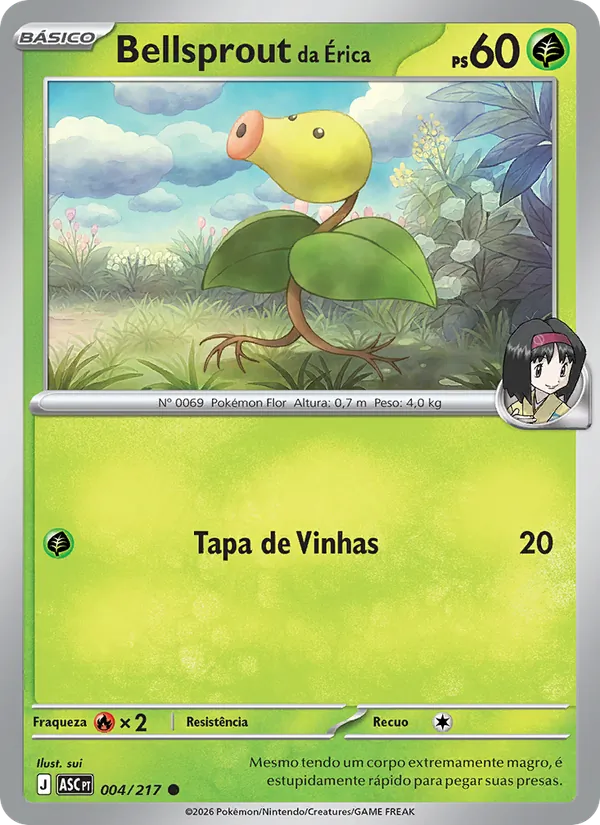 Bellsprout da Érica (Ascended Heroes #004/217)