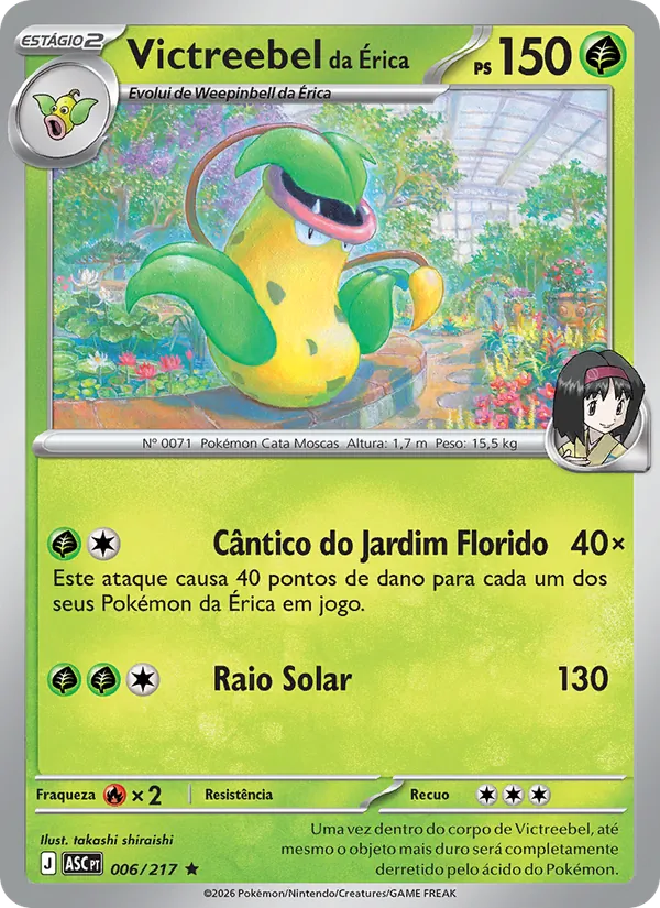 Victreebel da Érica (Ascended Heroes #006/217)