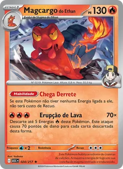 Magcargo do Ethan (Ascended Heroes #024/217)