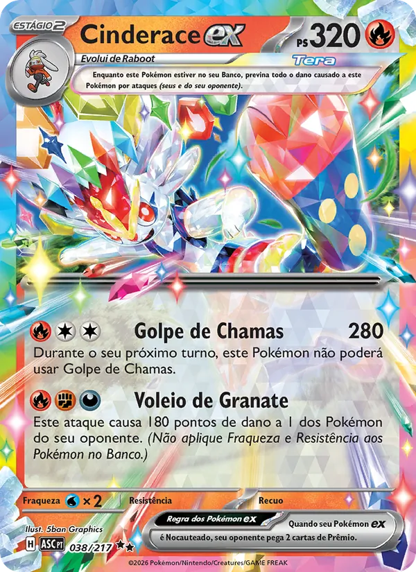 Cinderace ex (Ascended Heroes #038/217)