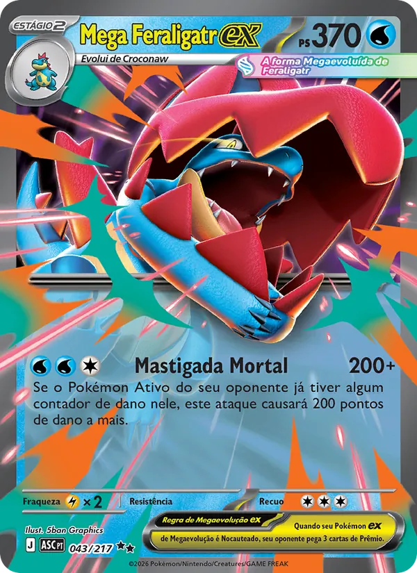 Mega Feraligatr ex (Ascended Heroes #043/217)