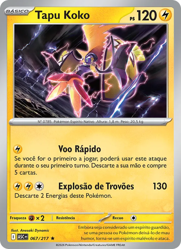 Tapu Koko (Ascended Heroes #067/217)