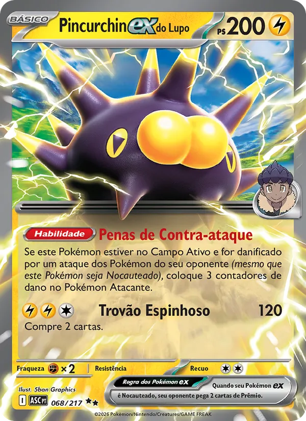 Pincurchin ex do Lupo (Ascended Heroes #068/217)