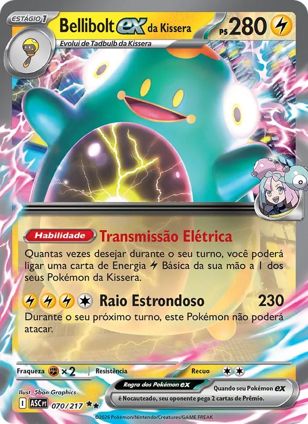 Bellibolt ex da Kissera (Ascended Heroes #070/217)