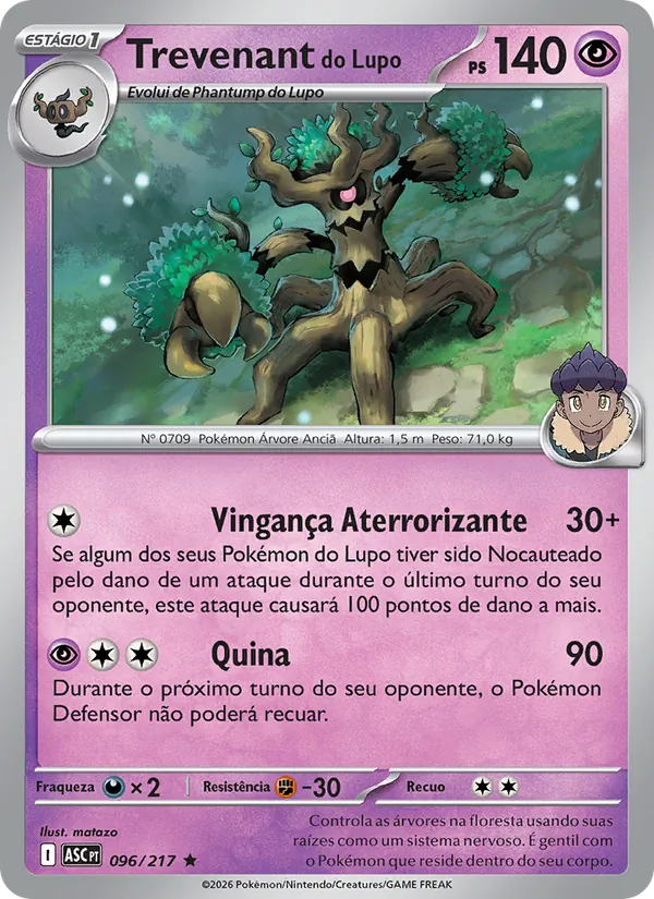 Trevenant do Lupo (Ascended Heroes #096/217)