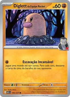 Diglett da Equipe Rocket (Ascended Heroes #100/217)