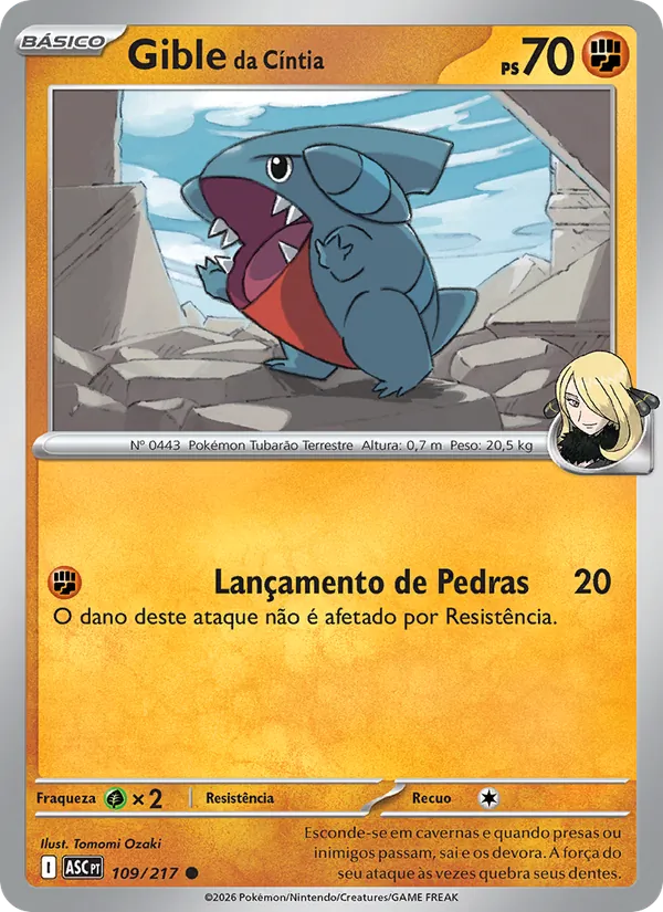 Gible da Cíntia (Ascended Heroes #109/217)