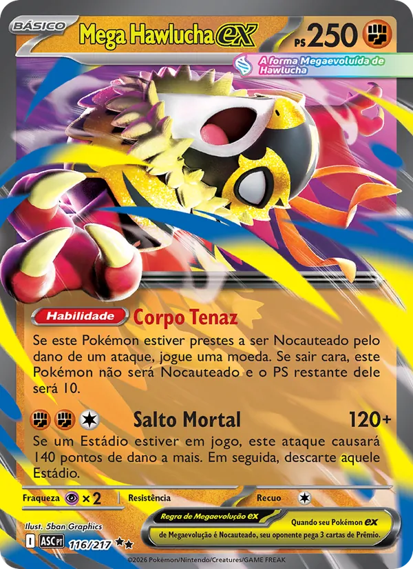 Mega Hawlucha ex (Ascended Heroes #116/217)