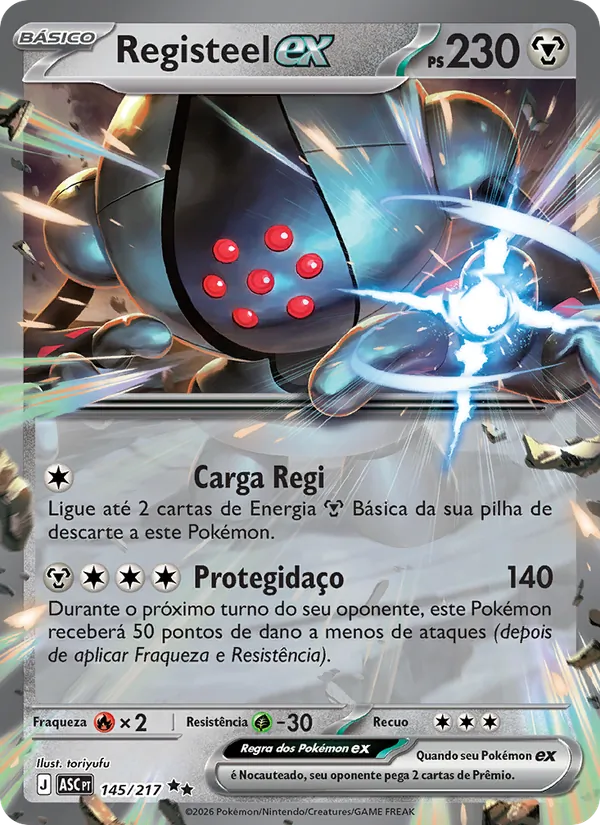 Registeel ex (Ascended Heroes #145/217)