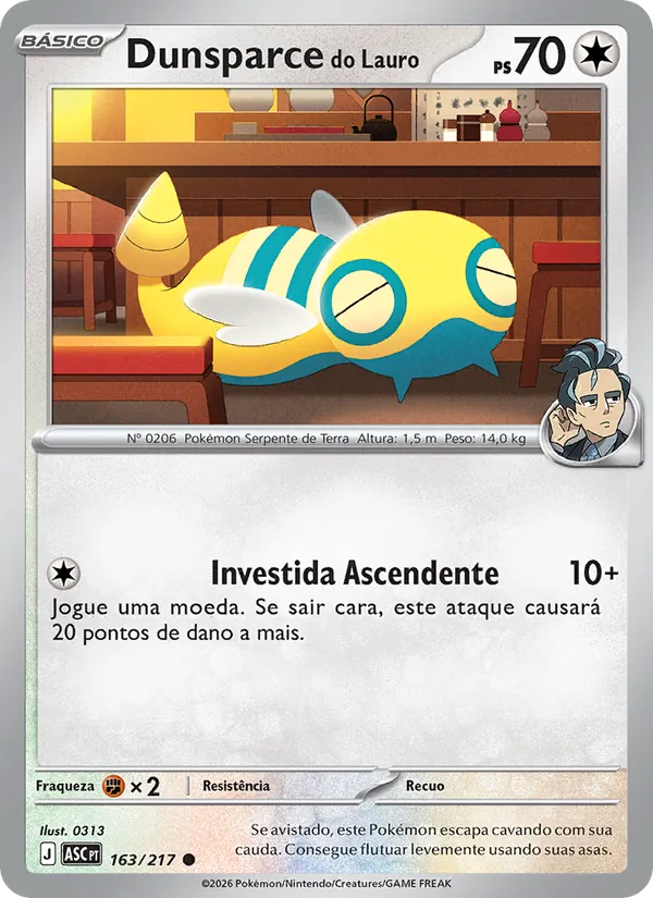 Dunsparce do Lauro (Ascended Heroes #163/217)