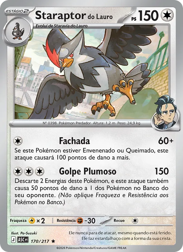 Staraptor do Lauro (Ascended Heroes #170/217)