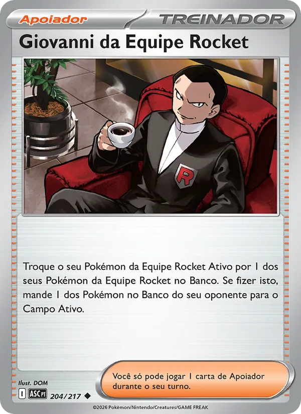 Giovanni da Equipe Rocket (Ascended Heroes #204/217)