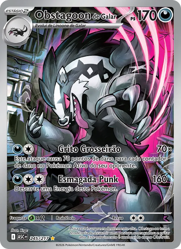 Obstagoon de Galar (Ascended Heroes #245/217)