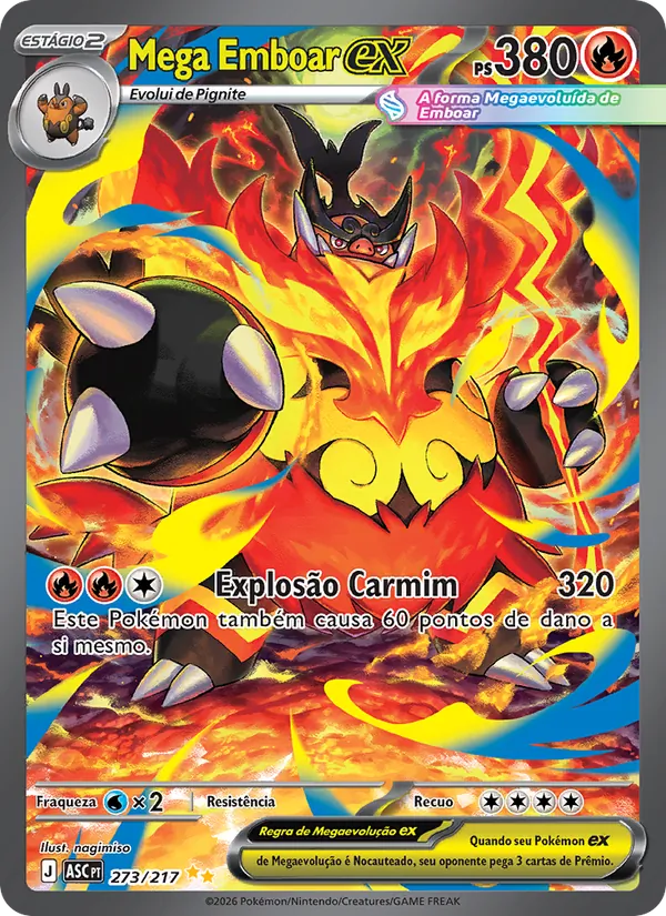 Mega Emboar ex (Ascended Heroes #273/217)