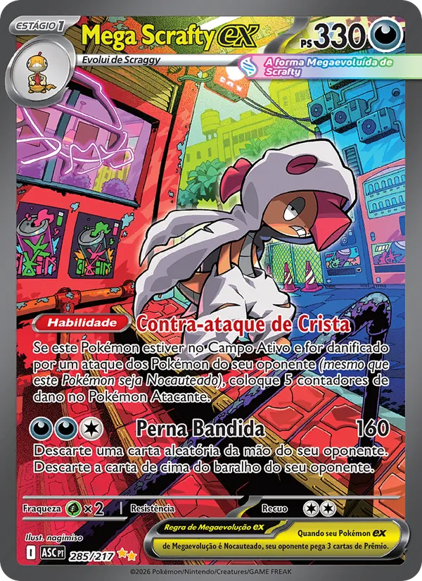 Mega Scrafty ex (Ascended Heroes #285/217)