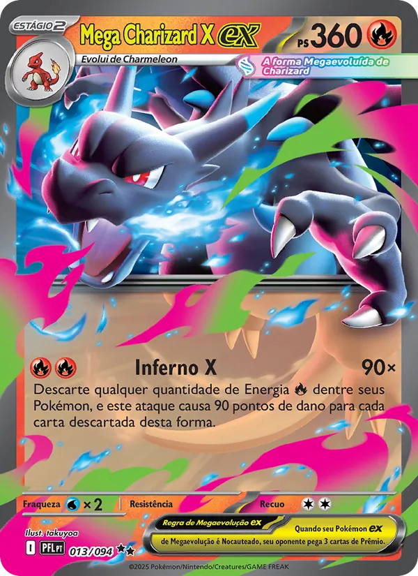 Mega Charizard X ex (Phantasmal Flames #013/94)