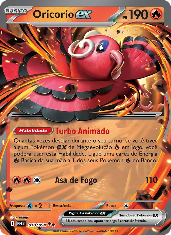 Oricorio ex (Phantasmal Flames #018/94)