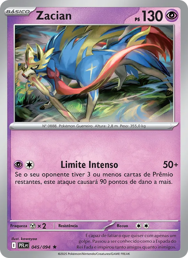 Zacian (Phantasmal Flames #045/94)