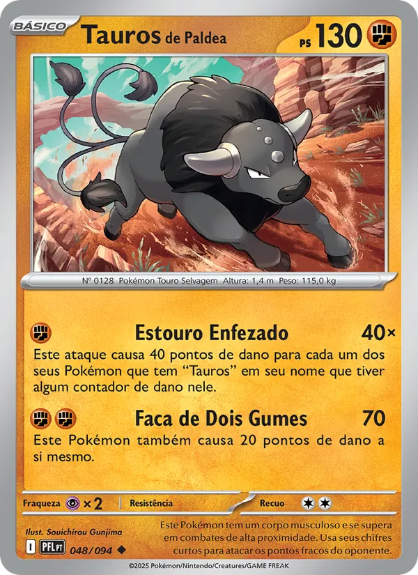 Tauros de Paldea (Phantasmal Flames #048/94)