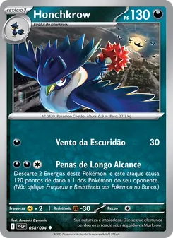 Honchkrow (Phantasmal Flames #058/94)