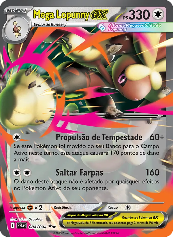 Mega Lopunny ex (Phantasmal Flames #084/94)