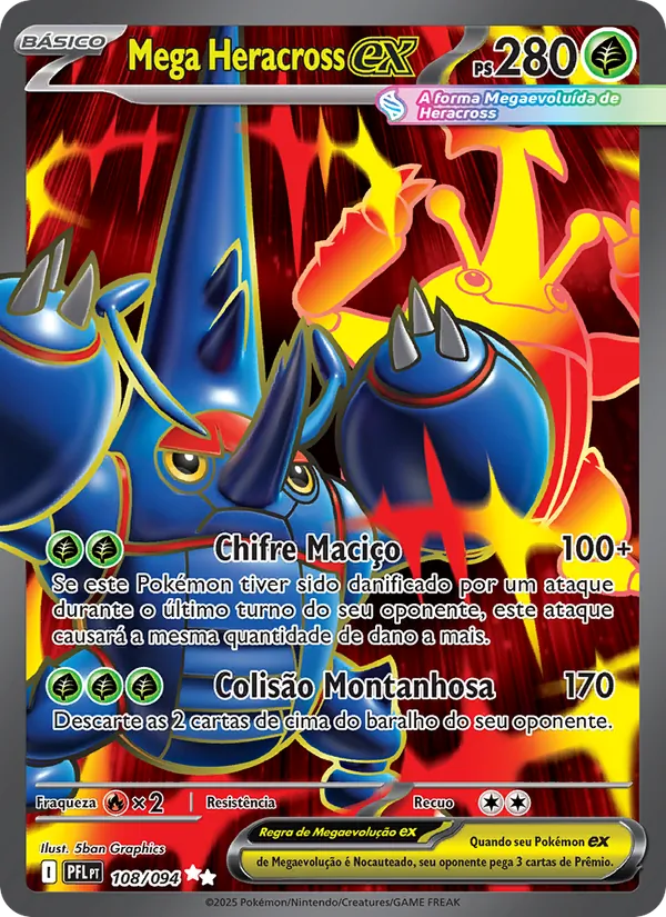 Mega Heracross ex (Phantasmal Flames #108/94)