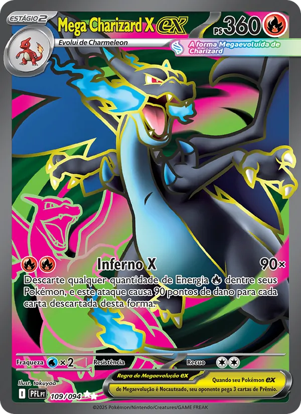 Mega Charizard X ex (Phantasmal Flames #109/94)