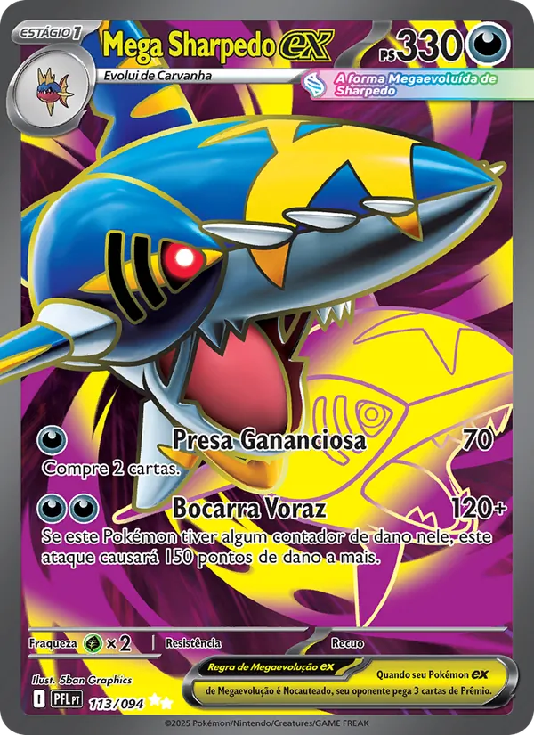 Mega Sharpedo ex (Phantasmal Flames #113/94)