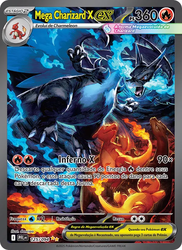 Mega Charizard X ex (Phantasmal Flames #125/94)