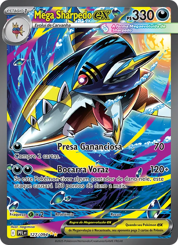 Mega Sharpedo ex (Phantasmal Flames #127/94)