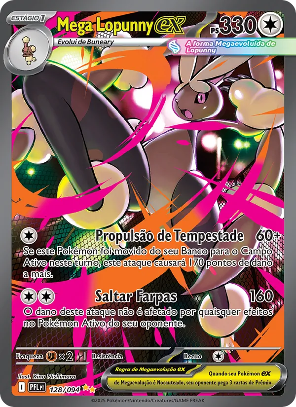 Mega Lopunny ex (Phantasmal Flames #128/94)