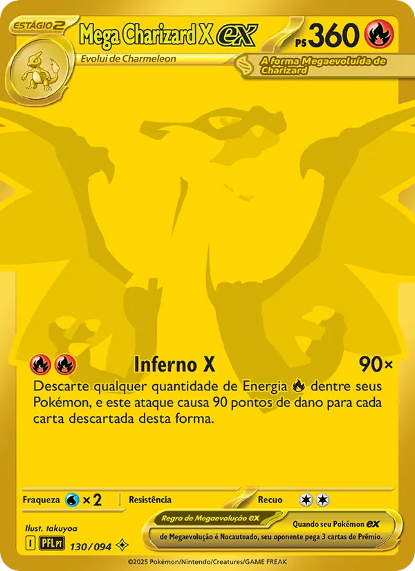 Mega Charizard X ex (Phantasmal Flames #130/94)