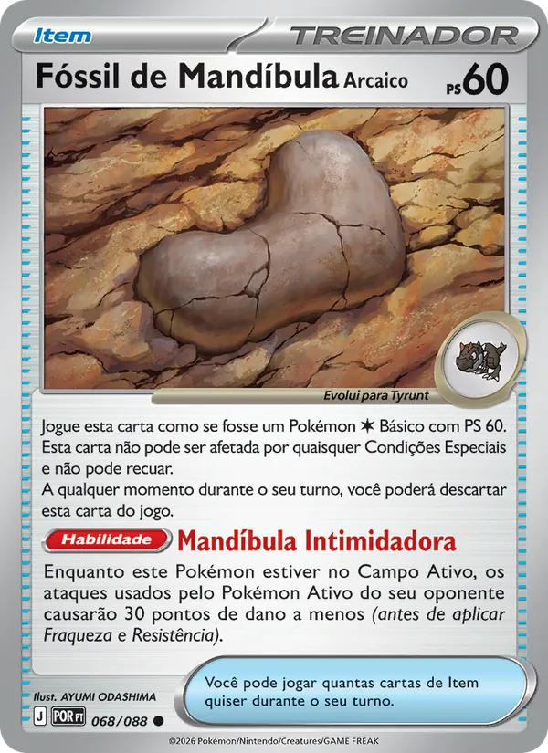 Fóssil de Mandíbula Arcaico (Perfect Order #068/88)