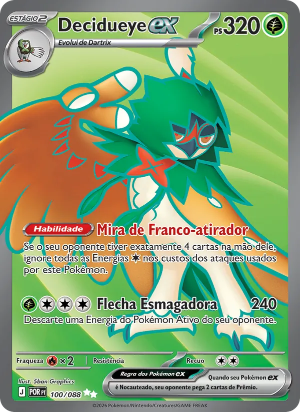 Decidueye ex (Perfect Order #100/88)